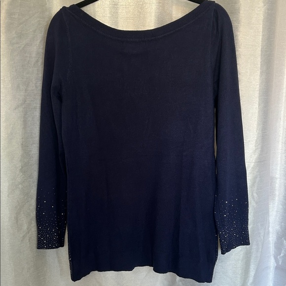 NTW! Chic Navy Blue Women's Sweater with Embellishments - Picture 7 of 7